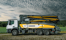 The newly designed truck-mounted concrete pump from Liebherr, the 36 XXT with its five-part placing boom, is a real all-rounder