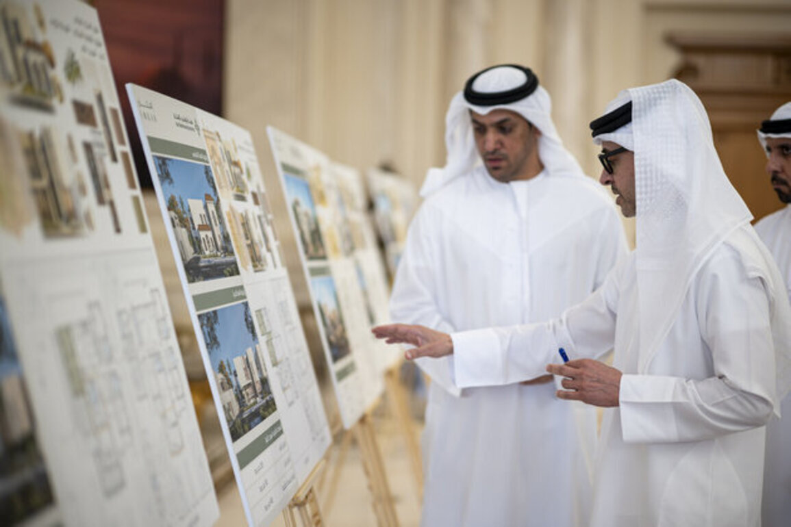 Hazza bin Zayed reviews updates, progress of housing projects in Al Ain Region