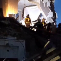Ukrainian drone strike wrecks Russian apartment block, killing two - governor
