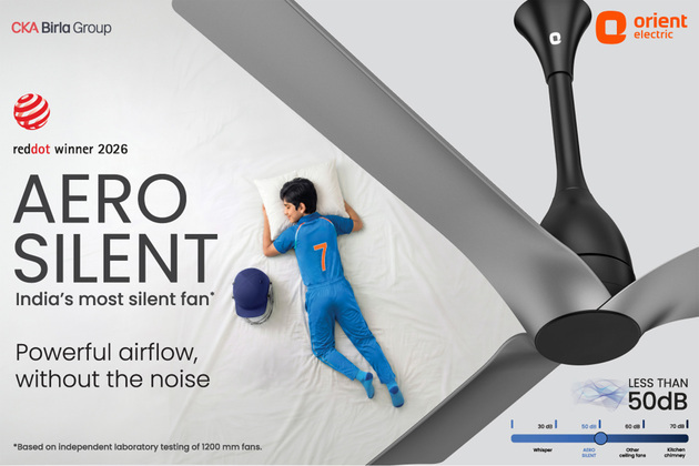 Introducing India's Most Silent Fan*, Aerosilent by Orient Electric