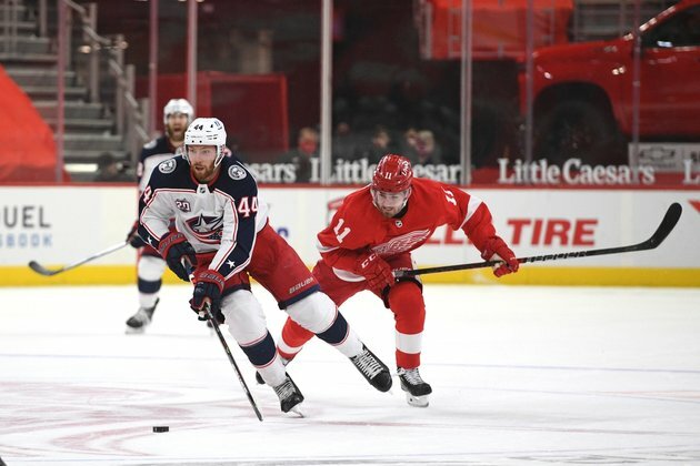 Tyler Bertuzzi's OT goal lifts Red Wings past Blue Jackets