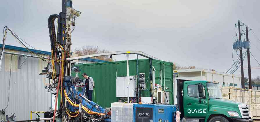 Quaise is using an adapted drill rig for millimetre wave drilling tests in the real-world conditions