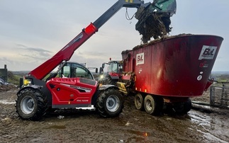 Massey Ferguson continuously variable telehandler lifts standards for Devon dairy farm