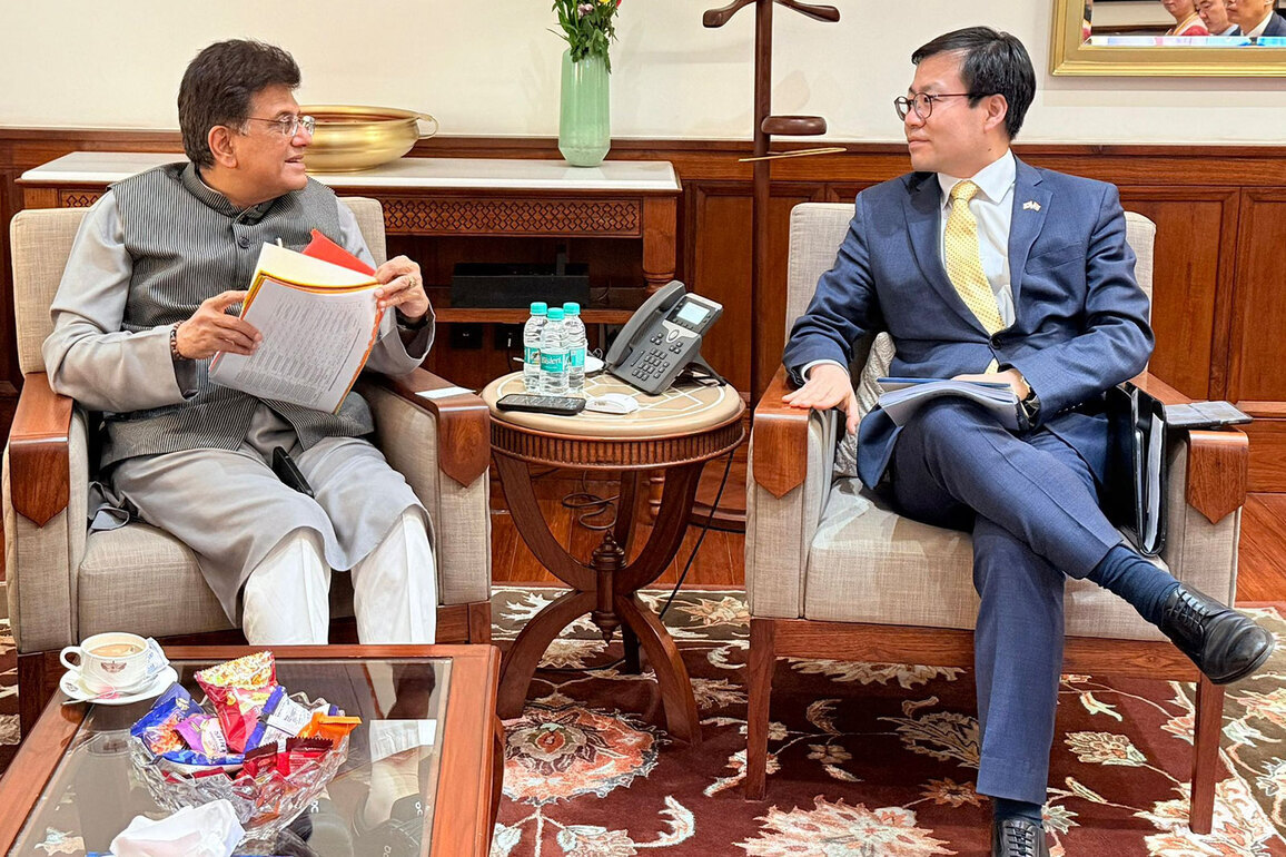 Piyush Goyal meets Korea Trade Minister, discusses strengthening trade, investment and supply chain collaboration