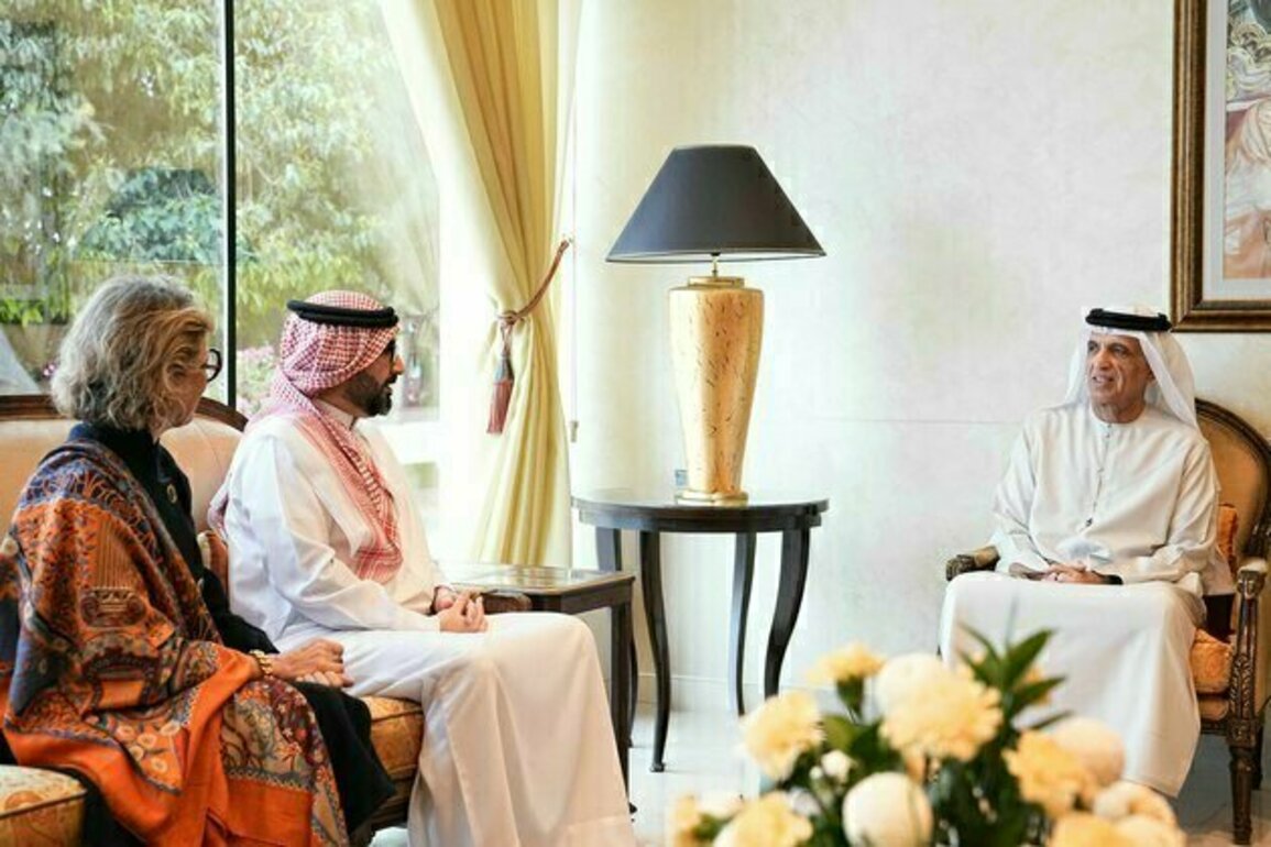 Saud bin Saqr receives Chairman of Kempinski Hotels