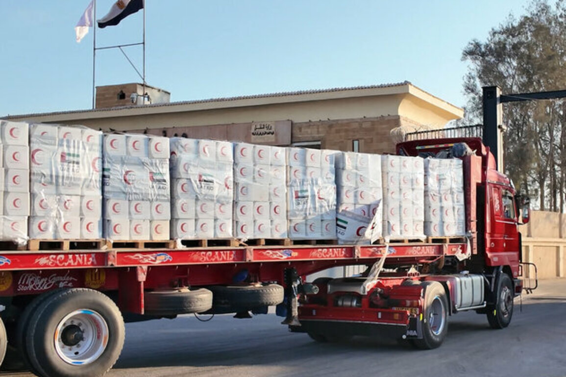 Over 125 UAE aid trucks entered Gaza via Egyptian Rafah crossing in two weeks