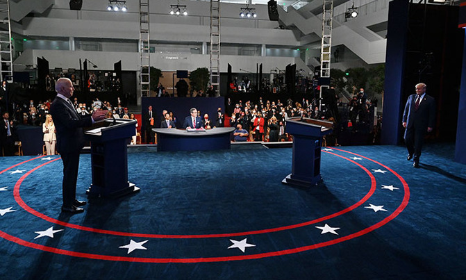 Biden says will accept vote result, Trump deflects Biden says will accept vote result, Trump deflects