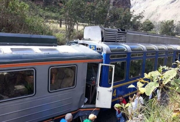 Trains collide near Peru&rsquo;s famous tourist site, 13 injured