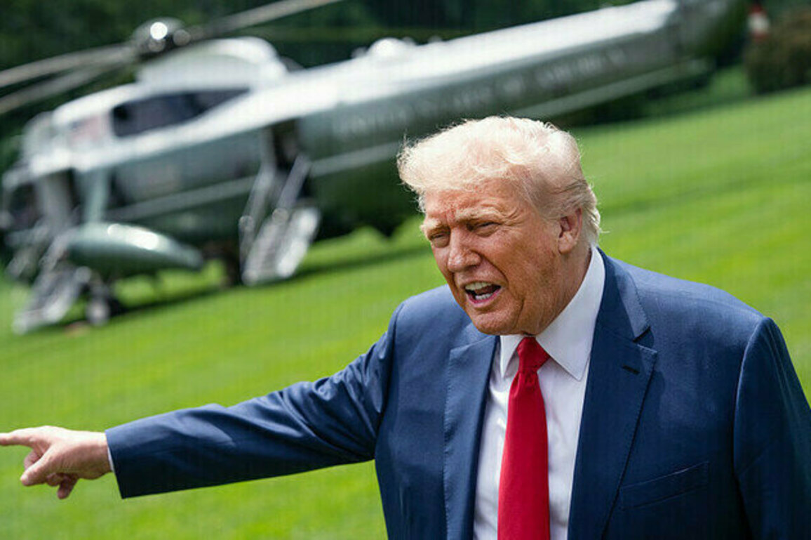 Man arrested for pointing laser at Trumps helicopter  court