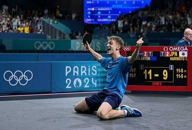 Sweden shock Japan to reach men' team table tennis final at Paris 2024