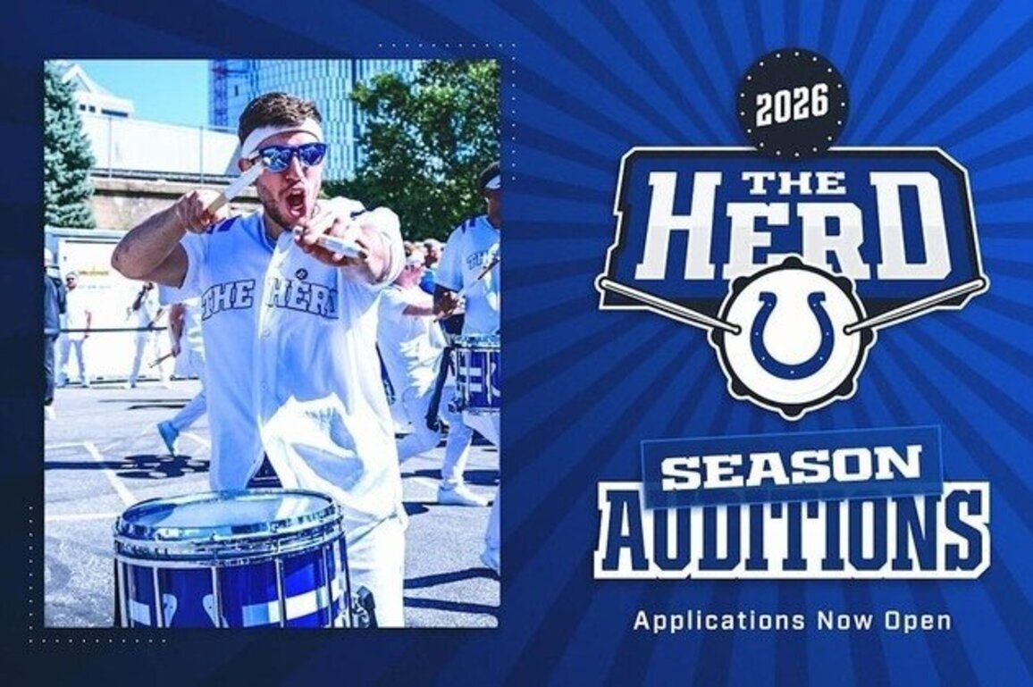 Colts open auditions for 'The Herd' drumline for 2026