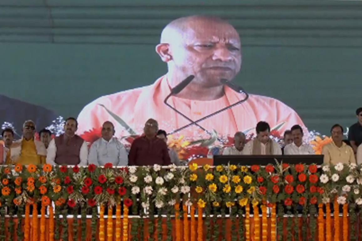 "In India, under PM Modi's leadership, we are safe and moving forward fearlessly" says Uttar Pradesh CM Yogi Adityanath