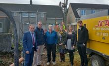  UK MP George Eustice (far left) visiting the site of Kensa’s innovative ‘Heat the Streets’ project in Cornwall