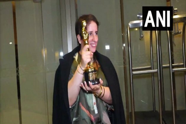 Guneet Monga returns to India after winning Oscar, expresses gratitude