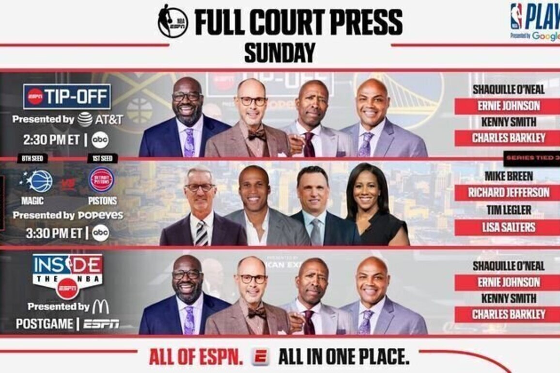 ESPN NBA Full Court Press: ESPN presents a blockbuster Game 7 matchup on Sunday as the Detroit Pistons and Orlando Magic look to advance to the second round