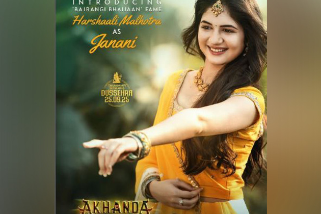 'Bajrangi Bhaijaan' fame Harshaali Malhotra joins Nandamuri Balakrishna in 'Akhanda 2'