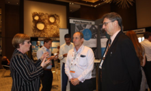  Arafura Managing Director Gavin Lockyer and Vertical Events Doug Bowie meet with the Minister for Defence Senator the Hon. Linda Reynolds at last year’s New World Metals event