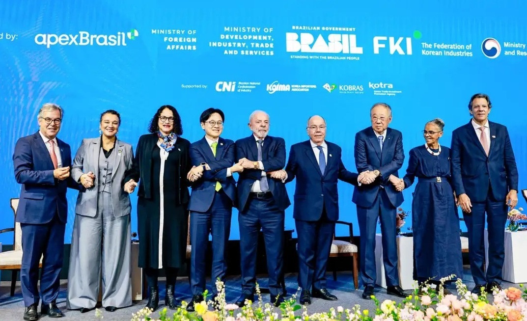 sessão de encerramento do Encontro Empresarial Brasil-Coreia do Sul