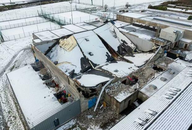 Tralee Sports Complex closed after roof fell due to heavy snowfall