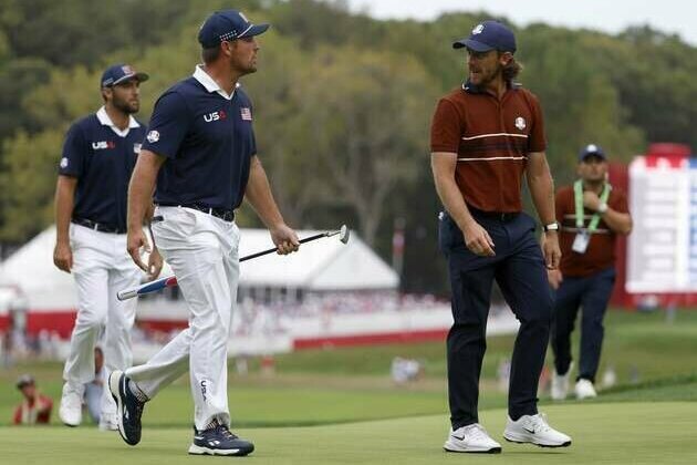 Tempers high at Ryder Cup as Europe whips U.S. for 7-point lead