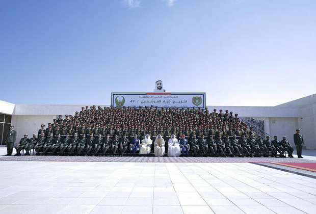 Mohammed bin Rashid attends graduation ceremony at the Zayed II Military College in Al Ain