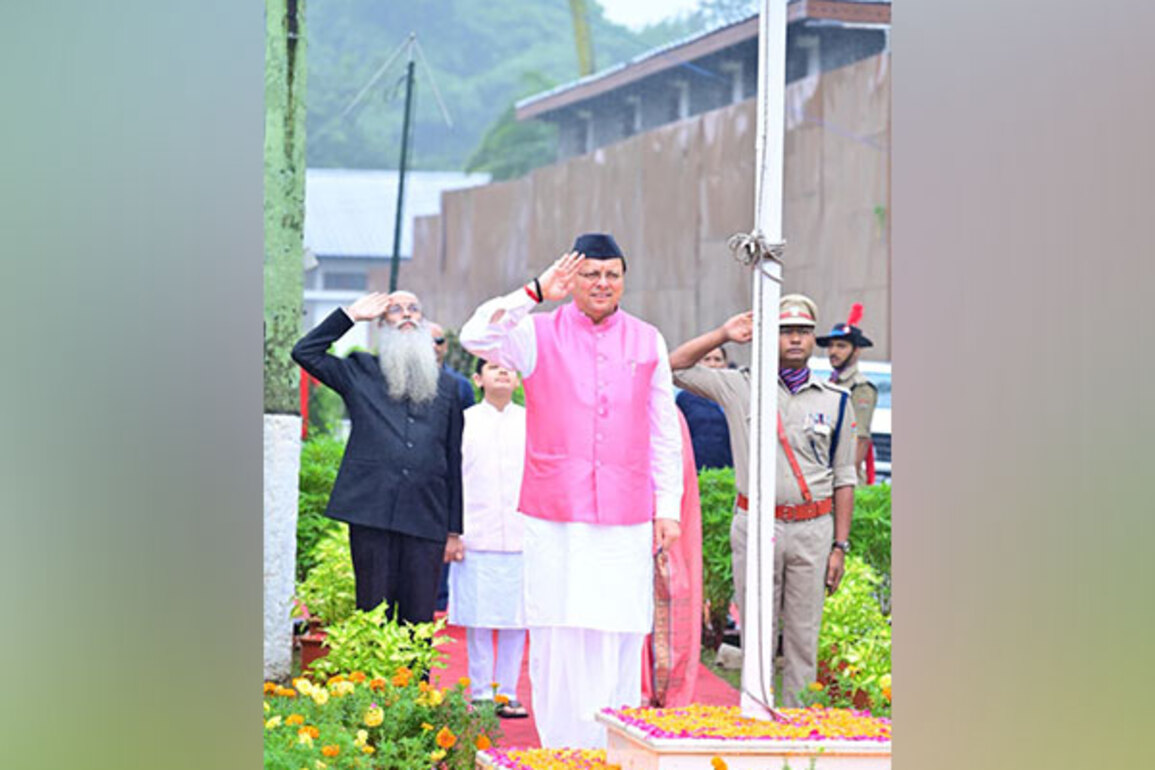 Uttarakhand CM Dhami hoists National flag, vows rehabilitation for Dharali and other disaster-hit areas