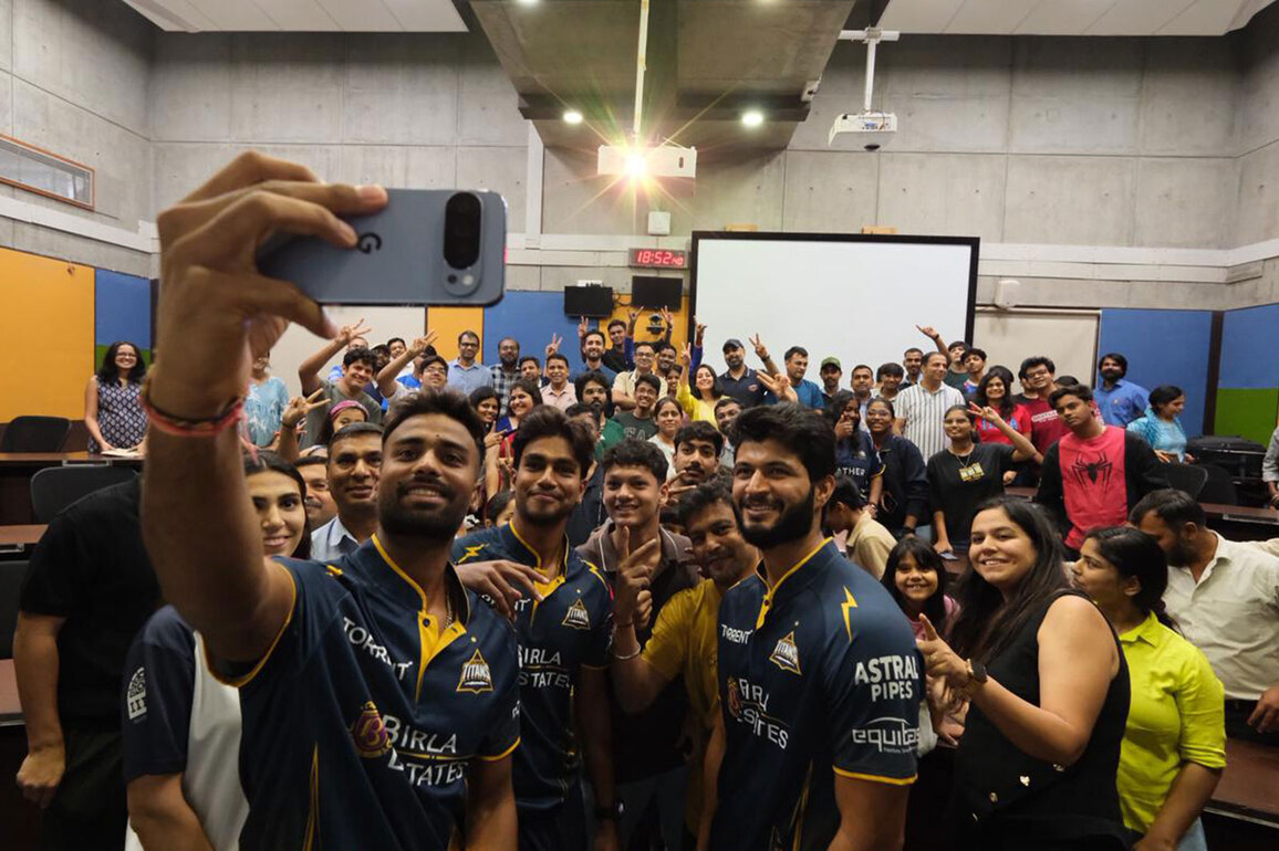 Gujarat Titans stars visit IIM Ahmedabad ahead of IPL 2026