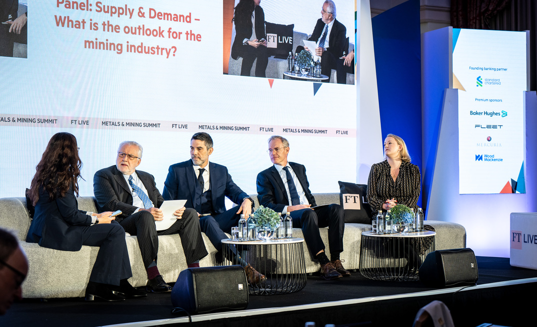Maximo Pacheco, Codelco chairman, Stephen Potter, Vale, Karel Eloot, McKinsey and Natalie Scott-Gray, StoneX