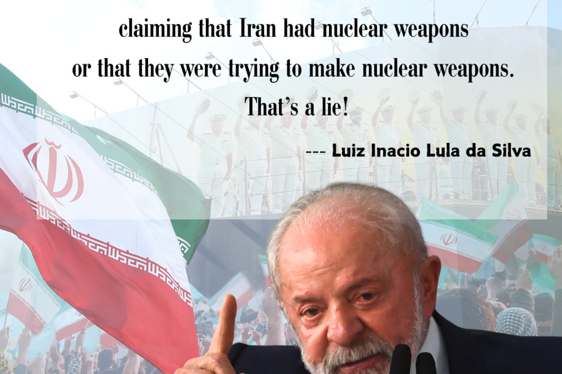 Brazil's Lula: U.S. lied to justify "unnecessary war" on Iran