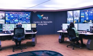 Sala de controle de usina modelo da Vale Itabira Conceição automação