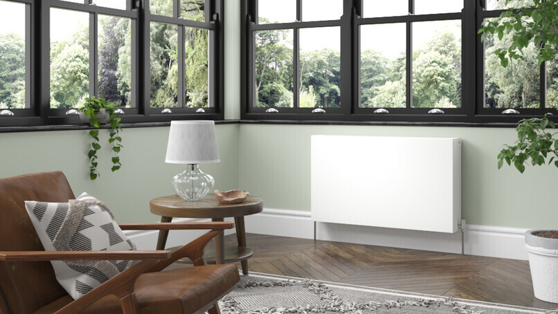 Radiators work with low temperature systems  