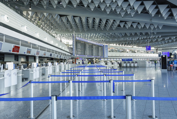 GERMANY-FRANKFURT-AIRPORT-STRIKE