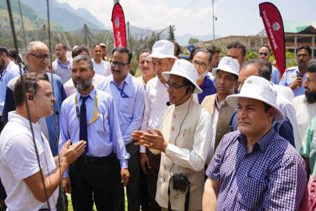 J-K: Union Min Shivraj Chouhan visits SKUAST-K horticulture gardens; holds stakeholder meeting on agriculture, allied sectors