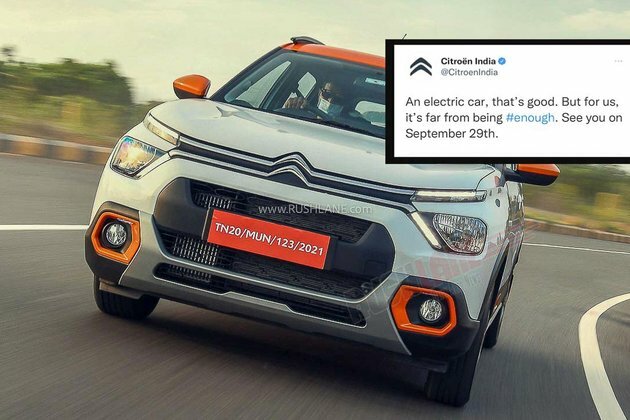 Citroen C3 Electric Debut On 29th Sep - Tata Tiago EV Rival
