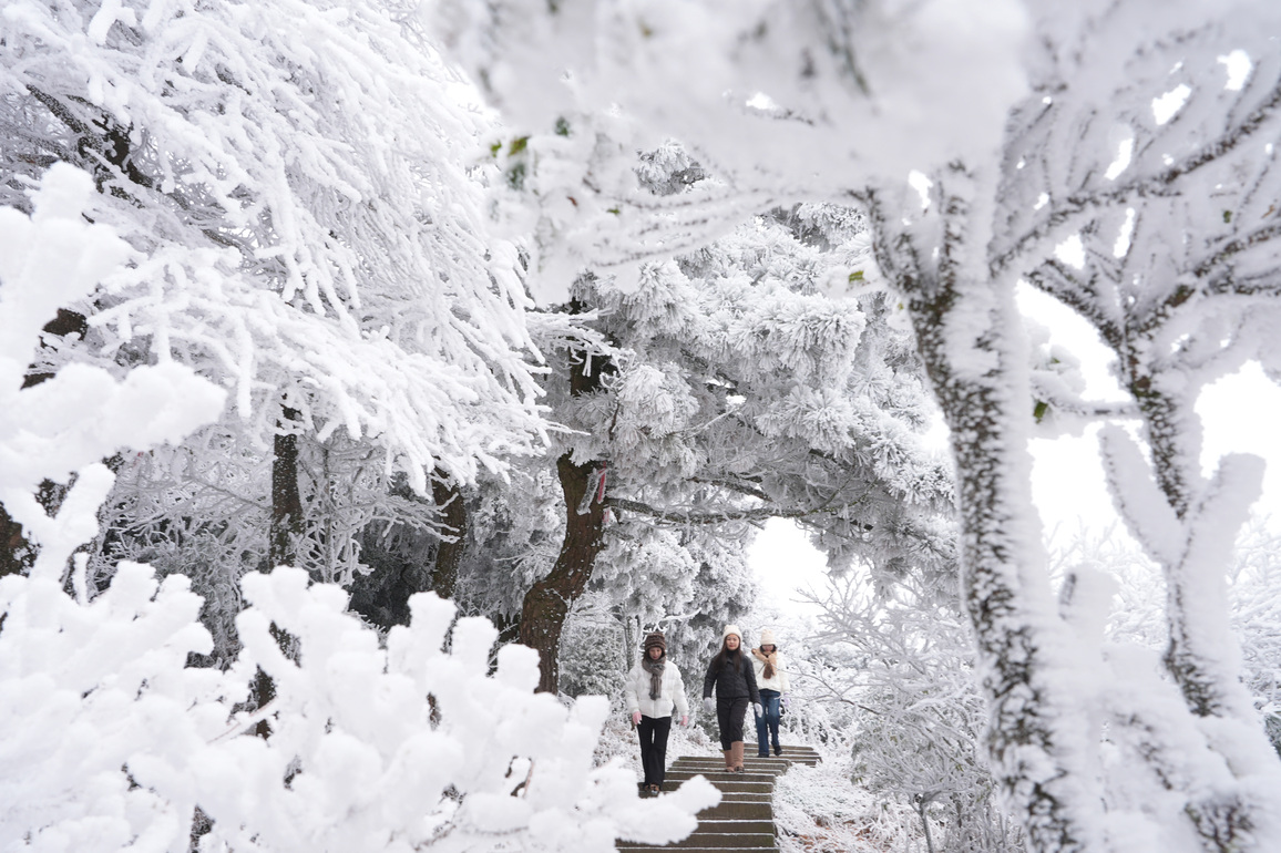 #CHINA-HUNAN-HENGSHAN MOUNTAIN-RIME SCENERY(CN)