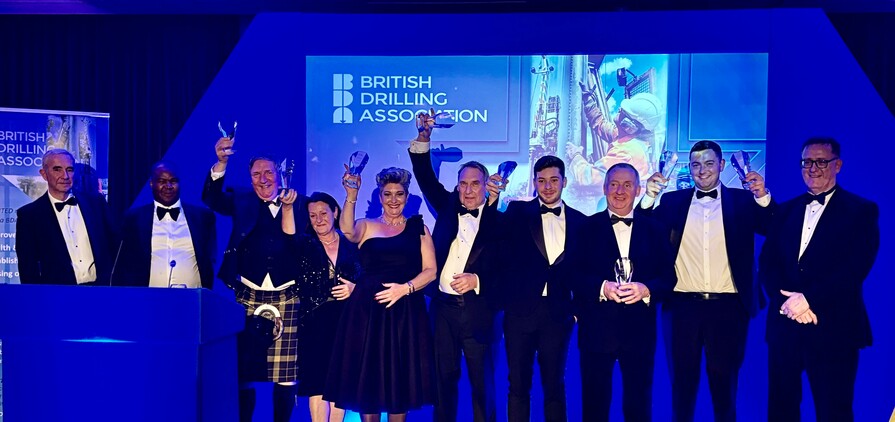 The award winners at the recent British Drilling Association’s Gala & Awards 2024 