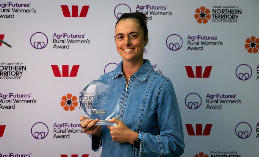 Kelly Shotton is this year's AgriFutures Northern Territory Rural Women's Award winner.