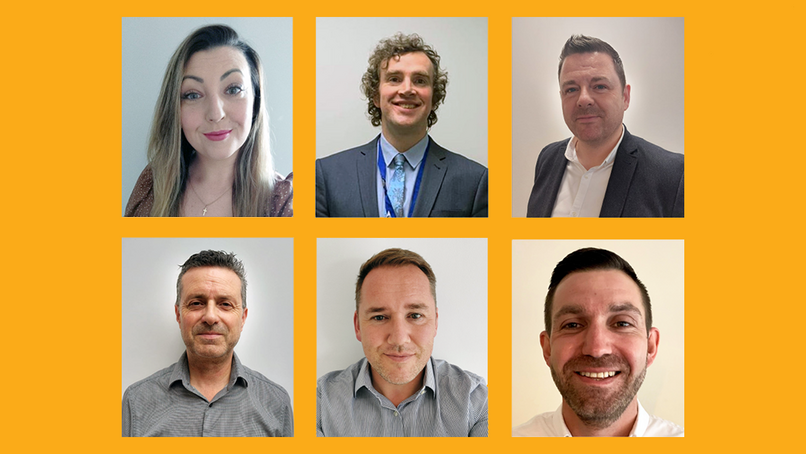 Hannah Conway, Marc Shepherd, Ross Moore, Ian Gregory, Ross Hunter and David Cheeseman
