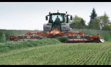  Kuhn has launched a new range of products including mower conditioners with working widths to 12.4m. Picture courtesy Kuhn.