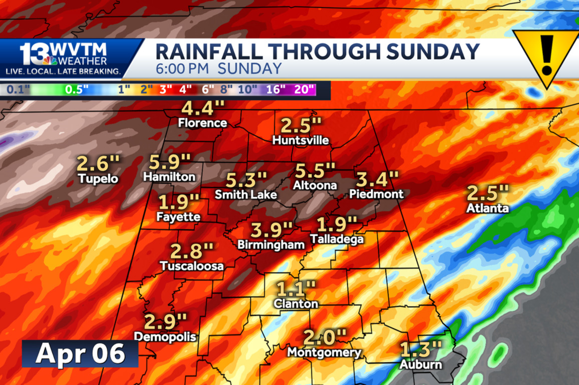 Isolated storms possible Saturday, widespread storms hit Sunday