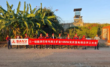 SANY at the new solar plant groundbreaking ceremony for a Zimbabwe mine
