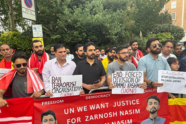UKPNP holds protest at Pakistan High Commission in London, demands justice for victims of extrajudicial killings in PoJK, PoGB