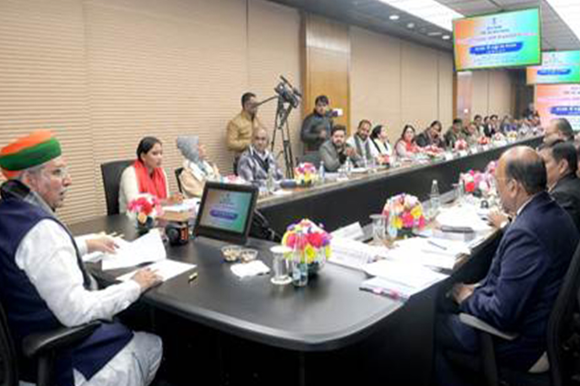 First meeting of 14th 'Hindi Salahkar Samiti' held at Dr Ambedkar International Centre in Delhi
