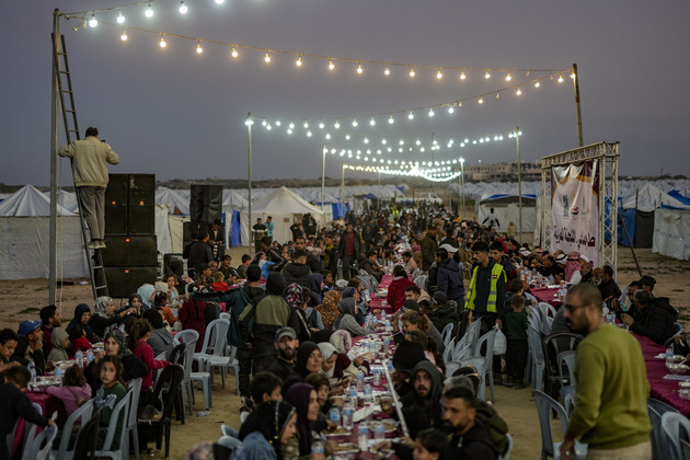 MIDEAST-GAZA-NETZARIM-RAMADAN-IFTAR
