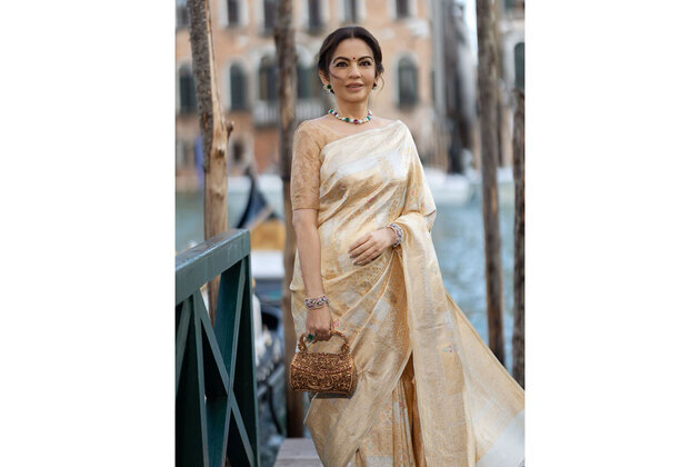 Nita Ambani celebrates Indian craftsmanship at inaugural NMACC dinner in La Biennale di Venezia