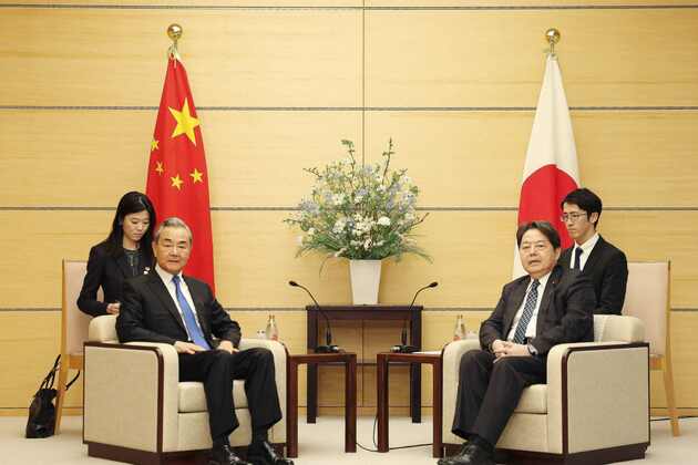 JAPAN-TOKYO-CHINA-WANG YI-CHIEF CABINET SECRETARY-MEETING
