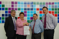 Drain Center and Integrated Services in certification hat trick