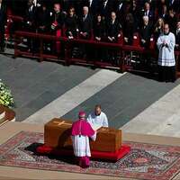 Pope Francis' funeral concludes at St Peter's Basilica, his coffin moves out of Vatican