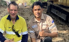 Exploration manager Steve Warriner and geologist Bebeto Abilio