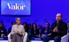  Ministros Marina Silva e Alexandre Silveira no Fórum Econômico Mundial, em Davos/Divulgação